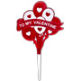 To My Valentine Heart Balloons Plaque