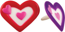 Double Heart Rings - Asst.