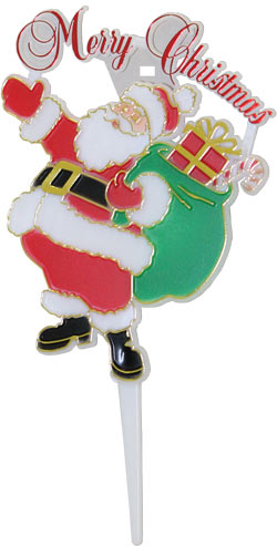 Santa Plaque W/Merry Christmas