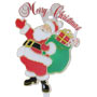Santa Plaque W/Merry Christmas