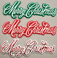Merry Christmas Plaque - Asst.