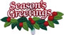 Season's Greeting & Holly Plaque