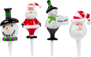 Santa & Snowman Picks - Asst.