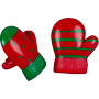Christmas Mitten Rings - Red & Green Asst.