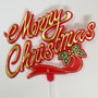 Merry Christmas W/Ribbon Plaque Asst
