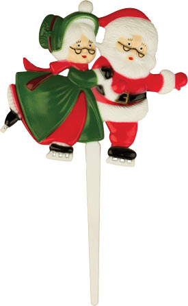 Skating Mr & Mrs Santa