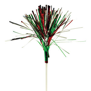 Mylar Sprays - Red/Silver & Green/Silver