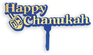 Happy Chanukah Pick W/ Dreydel
