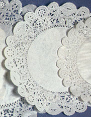 White Lace Doilies -Round- 10