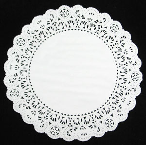 Round Glassine Doilies (Lace) - 10