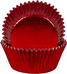 Bake Cups- Red Foil - Small 1-1/4