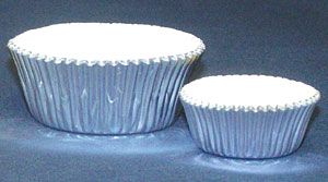 Bake Cups- Silver Foil- Cupcake Size 2