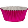 Bake Cups - Pink Foil - Cupcake Size