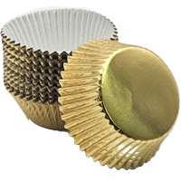 Bake Cups - Gold Foil - Cupcake Size