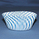 Bake Cups- Blue Stripe - Small