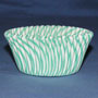 Bake Cups- Green Stripe - Small