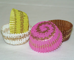 Danish Cups-Gold Spiral /Asst Color-Medium