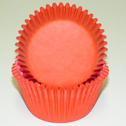 Bake Cups - Solid Orange - Small