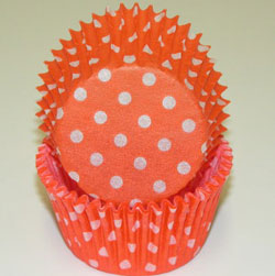 Polka Dot Cups - Orange - Small