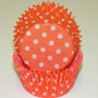 Polka Dot Cups - Orange - Small