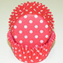 Polka Dot Cups - Red - Cupcake