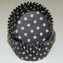 Polka Dot Cups - Black - Cupcake