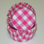 Gingham Cups - Hot Pink - Small