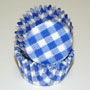 Gingham Cups - Blue - Small