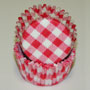 Gingham Cups - Red - Small