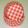 Gingham Cups - Orange - Cupcake