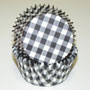 Gingham Cups - Black - Cupcake