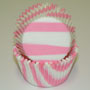 Zebra Stripe Cups - Pink - Cupcake