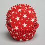 Bake Cups - Red/White Stars - Cupcake