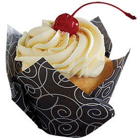 Tulip Cup - Silver Swirl