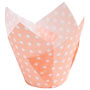 Tulip Cup - Polka Dot - Peach