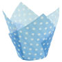 Tulip Cup - Polka Dot - Light Blue