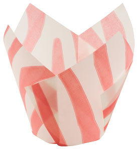 Tulip Cup - Pink Zebra Stripes