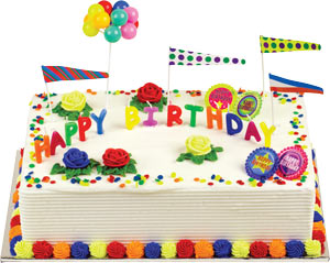 Happy Birthday Candles Cake Kit