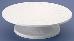 Revolving Cake Stand-Plastic W/Pad