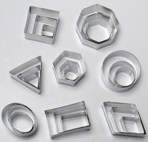 Geometric Shapes Cutters - 24 Pc Set