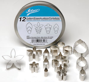 Flower & Leaf Cutter Set - 12 Pcs