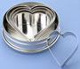 Heart Cutter Set-Plain-6 Pc 1-3/4