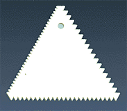 Aluminum Decorating Comb-Triangle