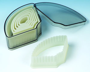 Nylon Cutter Set- Fluted Fan 7 Pc