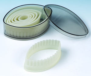 Nylon Cutter Set- Fluted Football 7 Pc