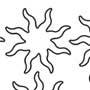 Large Sun Cookie Template - 5