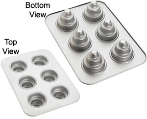 Mini Wedding Cake Pan - 6 cup