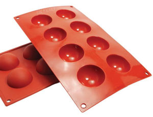 Silicone Baking Mold - Half Round - 1 oz.