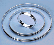 Flan Ring w/ Rolled Edge - 4 x 3/4