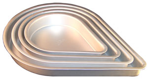 Tear Drop Pan - Aluminum - 14